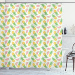 Watermelon And Dots Pattern Shower Curtain Home Decor