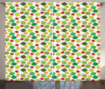 Clover Leaves Floral Window Curtain Home Decor