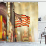 American Independence Day Image Shower Curtain Home Decor