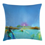Abstract Sunrise Scene Art Pattern Printed Cushion Cover