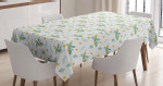 Citrus Fruits And Leaves Pattern Printed Tablecloth Home Decor