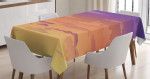 Pure Colorful Sunset Pattern Printed Tablecloth Home Decor