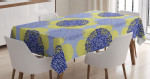 Asian Style Art Symbols Printed Tablecloth Home Decor