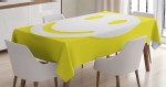 Positive Smiley Face Printed Tablecloth Home Decor