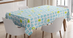 Brush Marks Memphis Style Pattern Printed Tablecloth Home Decor