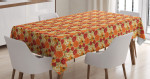 Romantic Chamomile And Rose Pattern Printed Tablecloth Home Decor