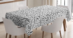 Notes And Chord Pattern Printed Tablecloth Home Decor