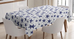 Starfish And Curls Pattern Printed Tablecloth Home Decor