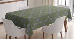 Stripped Floral Art Pattern Printed Tablecloth Home Decor
