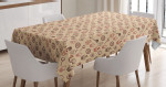 Pastry Donuts And Muffins Pattern Printed Tablecloth Home Decor