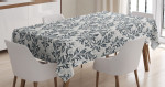 Floral Ornate Damask Pattern Printed Tablecloth Home Decor