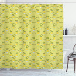 Shot Glasses And Lime Slice Shower Curtain