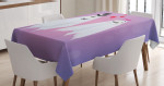 Funny Bride And Groom Couple Printed Tablecloth Home Decor