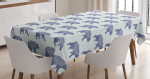 Ornaments On Forest Animal Printed Tablecloth Home Decor