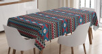 Old Motif Pattern Printed Tablecloth Home Decor
