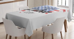 American Holiday Concept Printed Tablecloth Home Decor