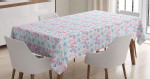 Milk Bottles Pacifiers Printed Tablecloth Home Decor