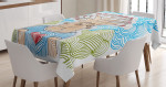 Nature Earth Love Printed Tablecloth Home Decor