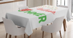 Welcome Summer Theme Printed Tablecloth Home Decor