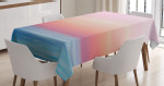 Ombre Sunset Calm Ocean View Printed Tablecloth Home Decor