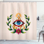 Esoteric Colorful Abstract Shower Curtain