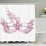 Shower Curtain Masquerade Butterfly Mask 3d Printed