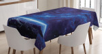 Vibrant Milky Way Stars Pattern Printed Tablecloth Home Decor
