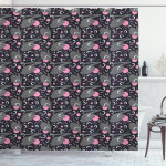 Strokes Dots And Rounds Shower Curtain