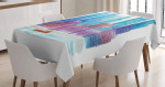 Skyline Boat In The River Printed Tablecloth Home Decor