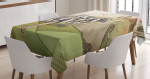 Dairy Cows Countryside Printed Tablecloth Home Decor