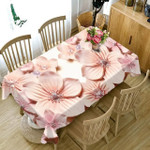 3d Embossed Flower Pattern Printed Tablecloth Home Decor