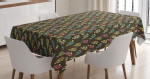 Colorful Dotted Popsicles Pattern Printed Tablecloth Home Decor