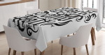 Vintage Rock And Roll Printed Tablecloth Home Decor