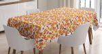 Various Fall Autumn Leaves Pattern Printed Tablecloth Home Decor