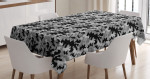 Greyscale Gloomy Pattern Printed Tablecloth Home Decor