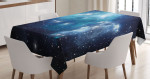 Mystical Supernova Stars Printed Tablecloth Home Decor