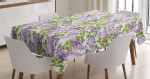 Botanic Spring Plants Printed Tablecloth Home Decor