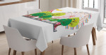 Circus Carnival Scene Printed Tablecloth Home Decor