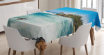 Palms Beach Seaside Printed Tablecloth Home Decor