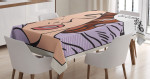Pop Art Comic Beauty Sleep Printed Tablecloth Home Decor