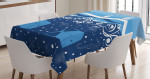 Underwater Life Sail Printed Tablecloth Home Decor