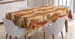 Ornate Paisley Pattern Printed Tablecloth Home Decor