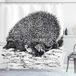 European Hedgehog Shower Curtain