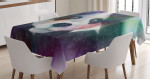 Psychedelic Panda Galaxy Printed Tablecloth Home Decor