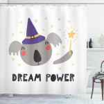 Funny Koala In A Witch Hat Shower Curtain