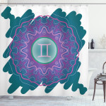Doodle Mandala Shower Curtain