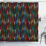 Halftone Pattern Motif Shower Curtain