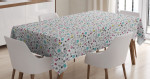 Doodle Natural Elements Pattern Printed Tablecloth Home Decor