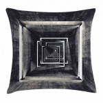 Tunnel Perspective Gray Art Printed Cushion Cover