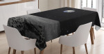 Planet Earth From Moon Printed Tablecloth Home Decor
